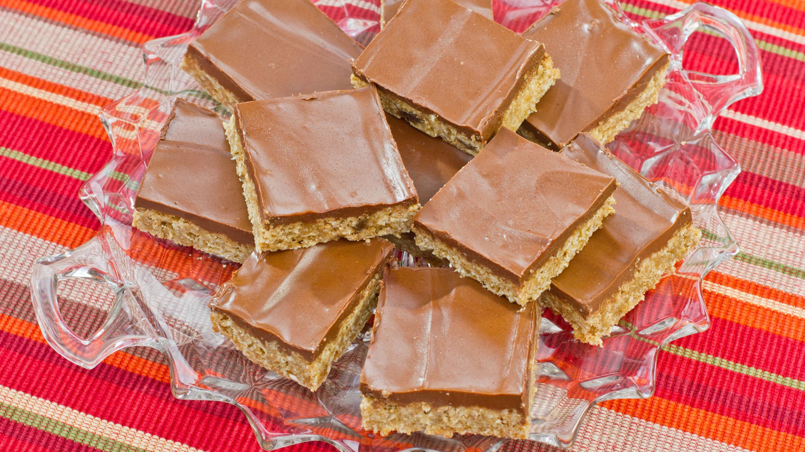Chocolate oat bars with peanut butter recipe