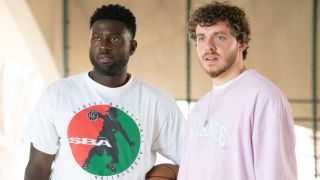 Sinqua Walls and Jack Harlow in White Men Can't Jump