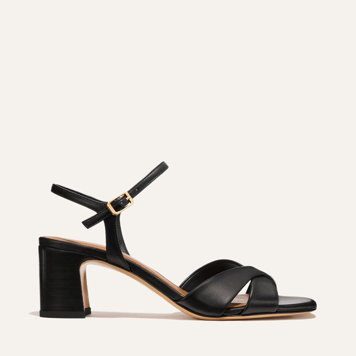 The Paloma Sandal - Black Nappa