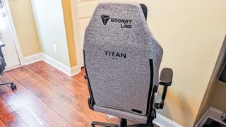 A rear shot of the Secretlab Titan Evo 2022's backrest