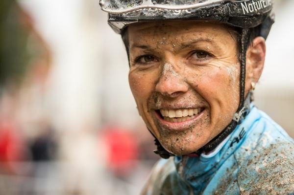Sabine Spitz after finishing stage 2