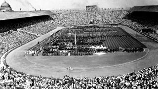 The opening ceremony of the 1948 Olympic Games at Wembley