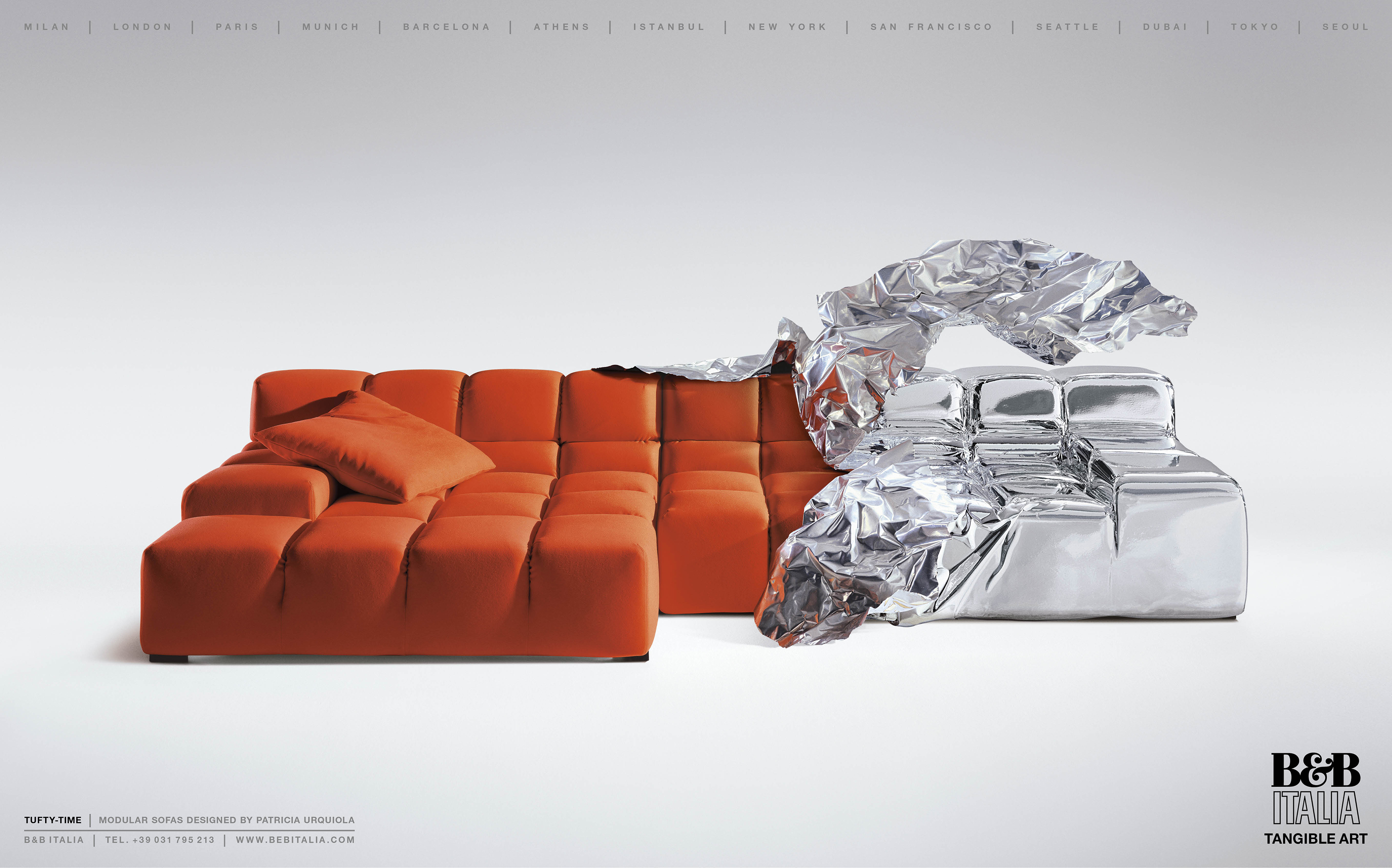 historical B&amp;amp;B Italia advertising campaign