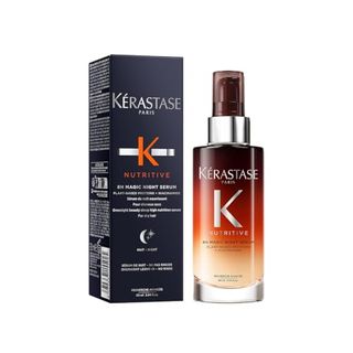 Kérastase Nutritive Nourishing Hair Serum With Niacinamide, Overnight Leave-In Treatment for Dry Hair, Lightweight and Non-Greasy, 8h Magic Night Serum, 90 Ml