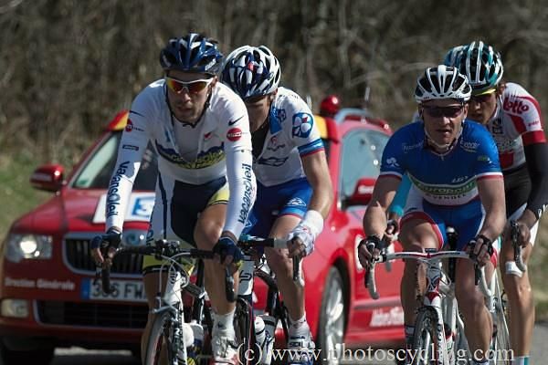 Thomas De Gendt (Vacansoleil) leads the break