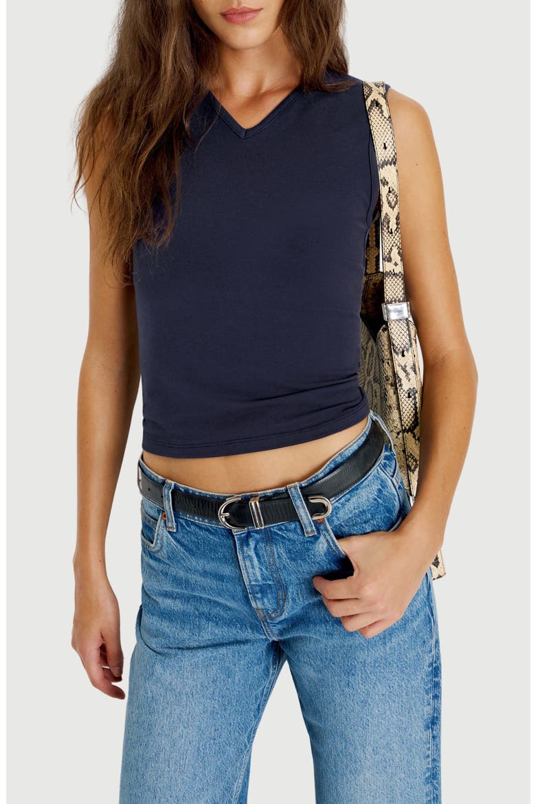 Wren Cotton V-Neck Tank