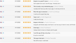 Example of fake five star reviews