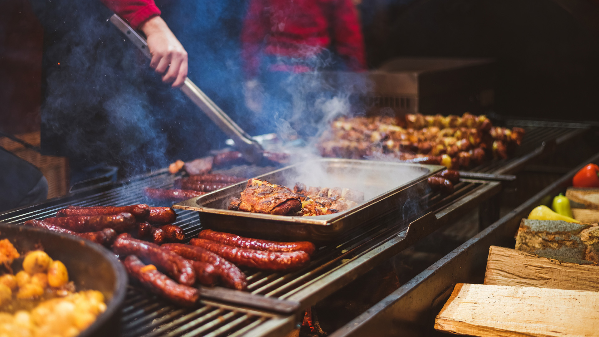 BBQ grill cooking