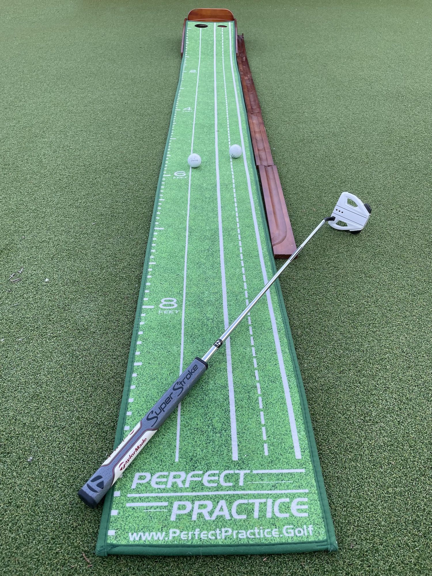 The Perfect Practice Putting Mat isn't only good practice, it's great fun T3