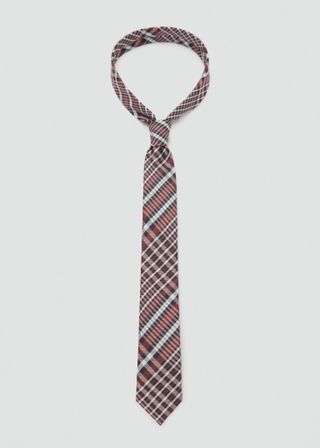 Narrow Check Tie - Women | Mango Usa