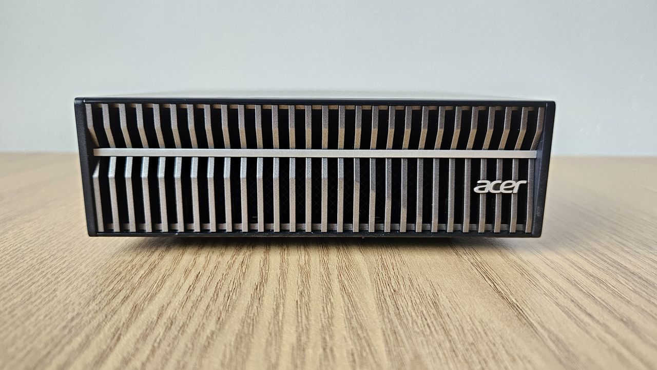 The Acer Veriton GN100 on a desk