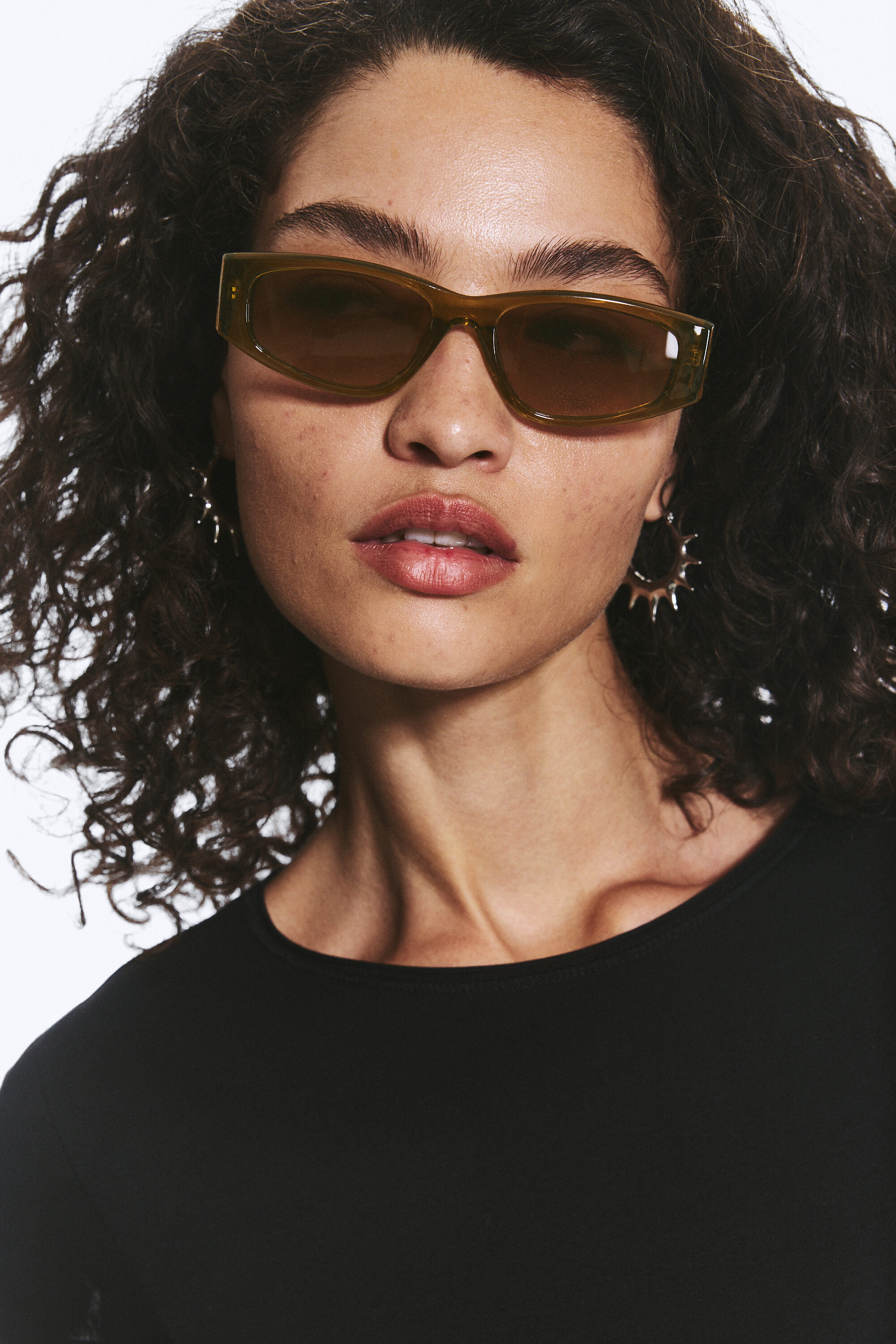 Slim Rectangular Sunglasses