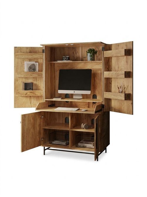 Bryant Hideaway Computer Cabinet Desk