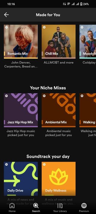 Spotify niche mixes