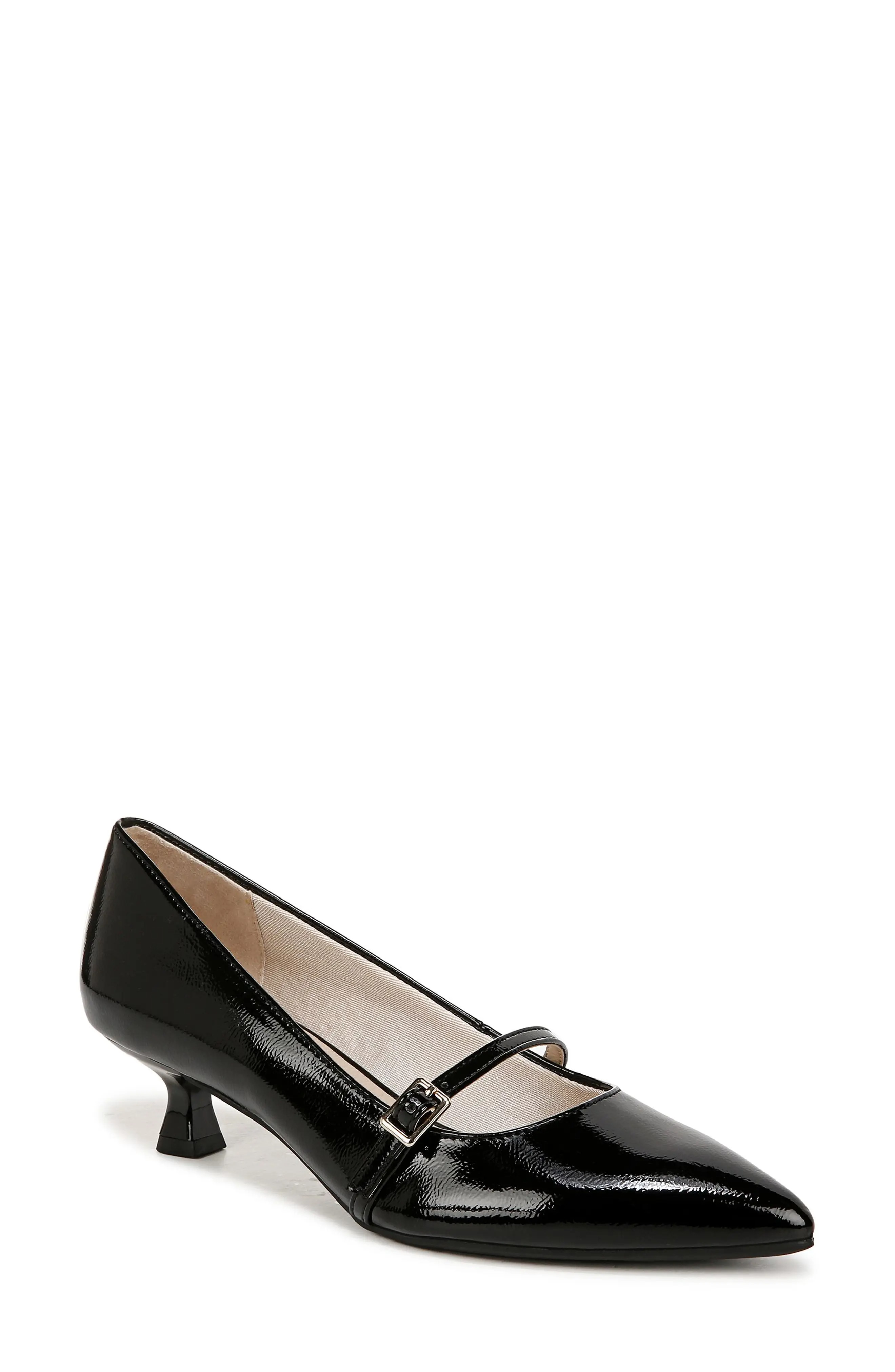 LifeStride, Madelyn Mary Jane Pointed Toe Kitten Heel Pump