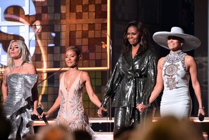 Lady Gaga, Jada Pinkett Smith, Michelle Obama, and Jennifer Lopez.