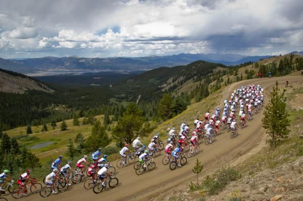 Big scenery for the riders going over the mountain passes.