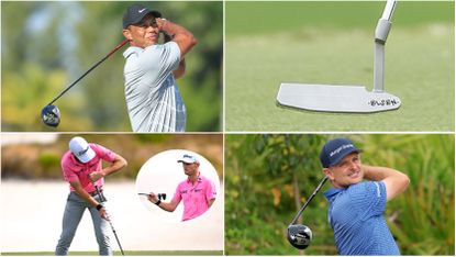 A montage of players using new equipment at the Hero World Challenge
