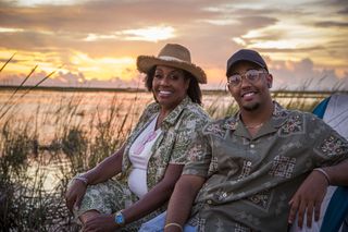 Alison and Aidan Hammond in the everglades