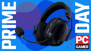 Razer BlackShark V3 Pro Wireless over a colorful background