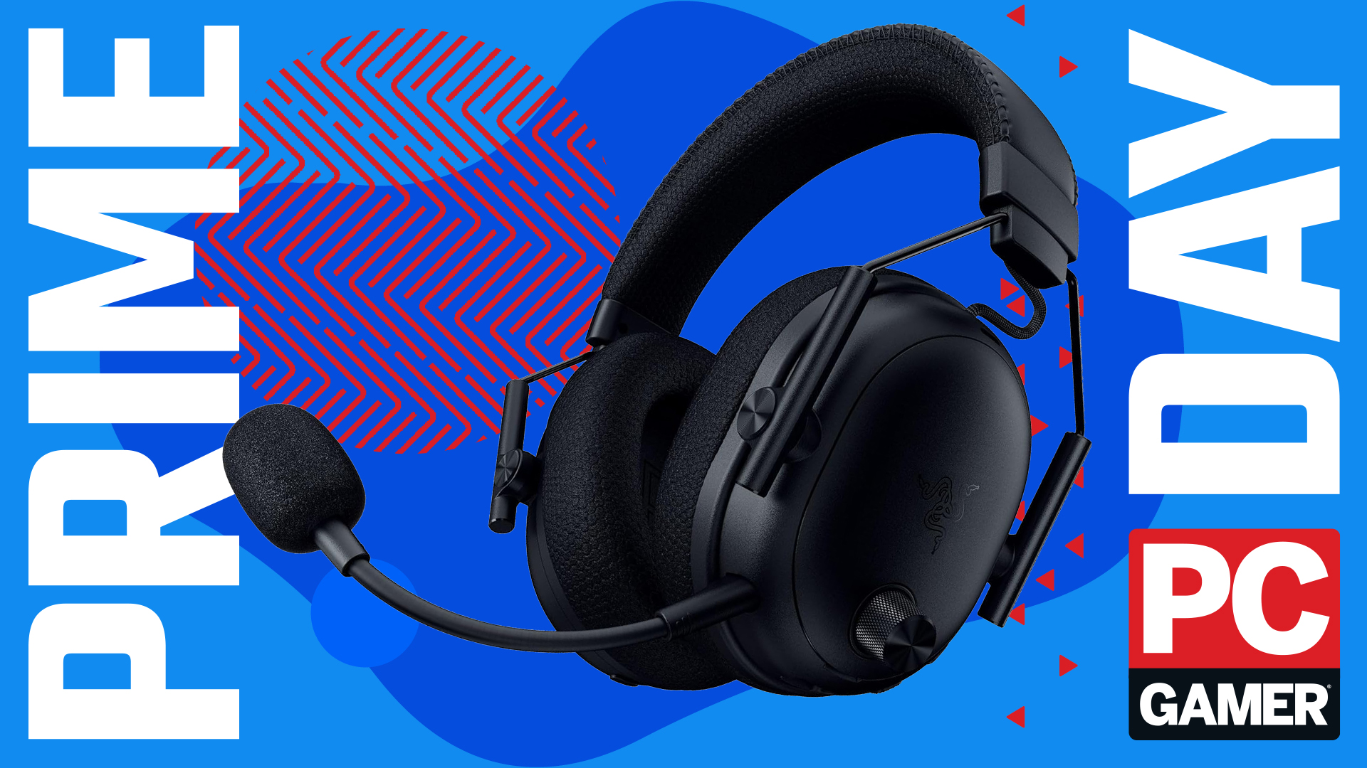 Razer BlackShark V3 Pro Wireless over a colorful background