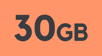 30GB data (4G+3G), unlimited calls and texts | £10 per month | 30-day plan (no contract)