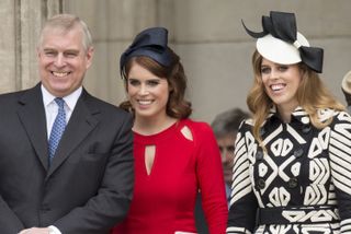 Queen Elizabeth's children - Prince Andrew with his daughters Princess Beatrice and Princess Eugenie