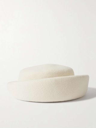 Laura Wool-Felt Pillbox Hat