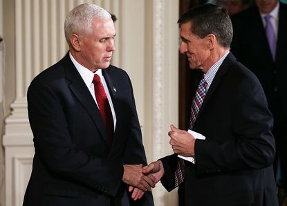 Mike Pence and Michael Flynn.