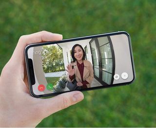 Woman appearing on the Ring video doorbell app