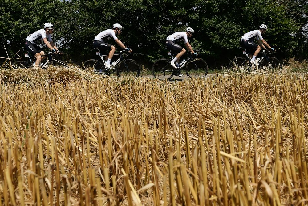 Team Sky lined out during stage 6 at the Tour de France