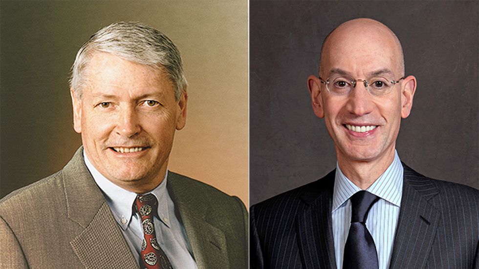 John Malone and Adam Silver