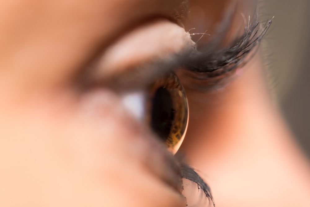 Close-up of a woman&#039;s eye.