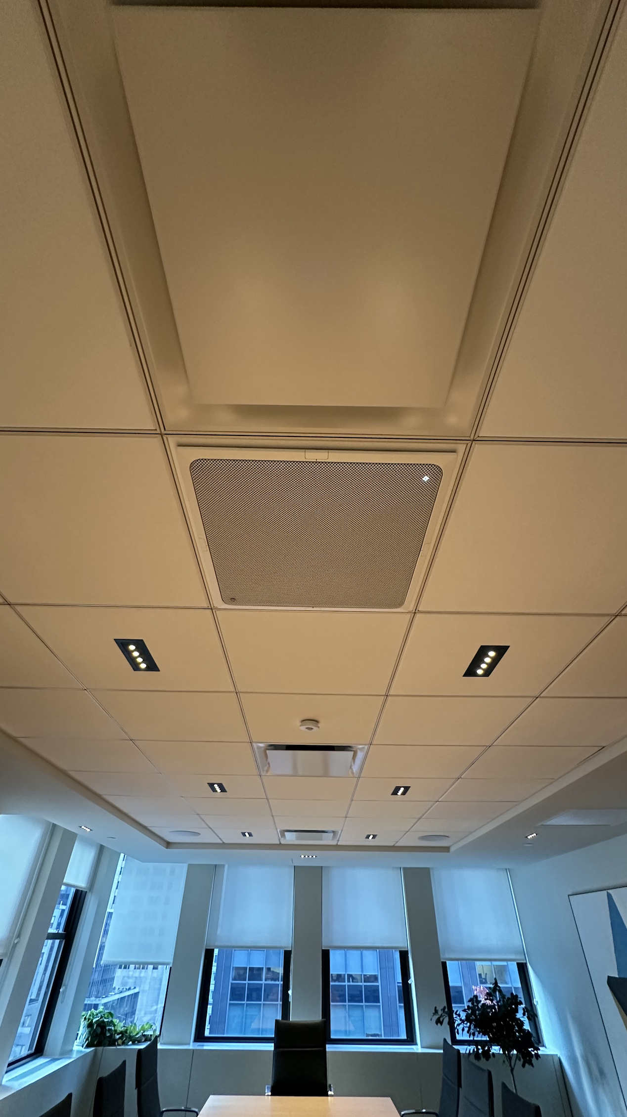 ADECIA handles all the audio balancing and adjusting automatically, which ensures that no matter where participants are in the room, their voices are picked up clearly at normal conversation volume.