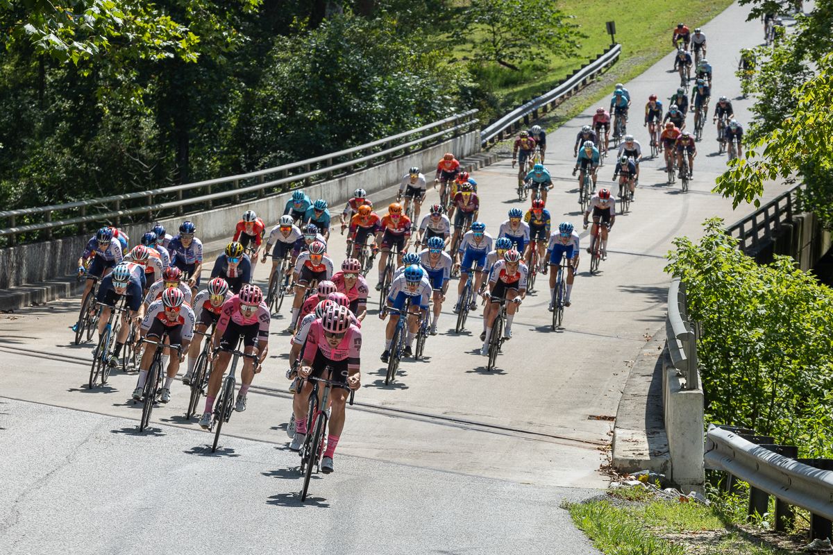 EF-Education Easy Post, Team Team Cofidis, and Team Jayco Alula took charge of the peloton and worked to bring the break back.