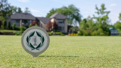 A Memorial Tournament tee marker