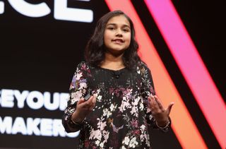 Gitanjali Rao speaks onstage during The 2018 MAKERS Conference at NeueHouse Hollywood