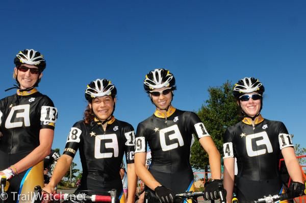 The Ladies First Racing Team. Andrea Smith (not pictured) since she was on the front row.