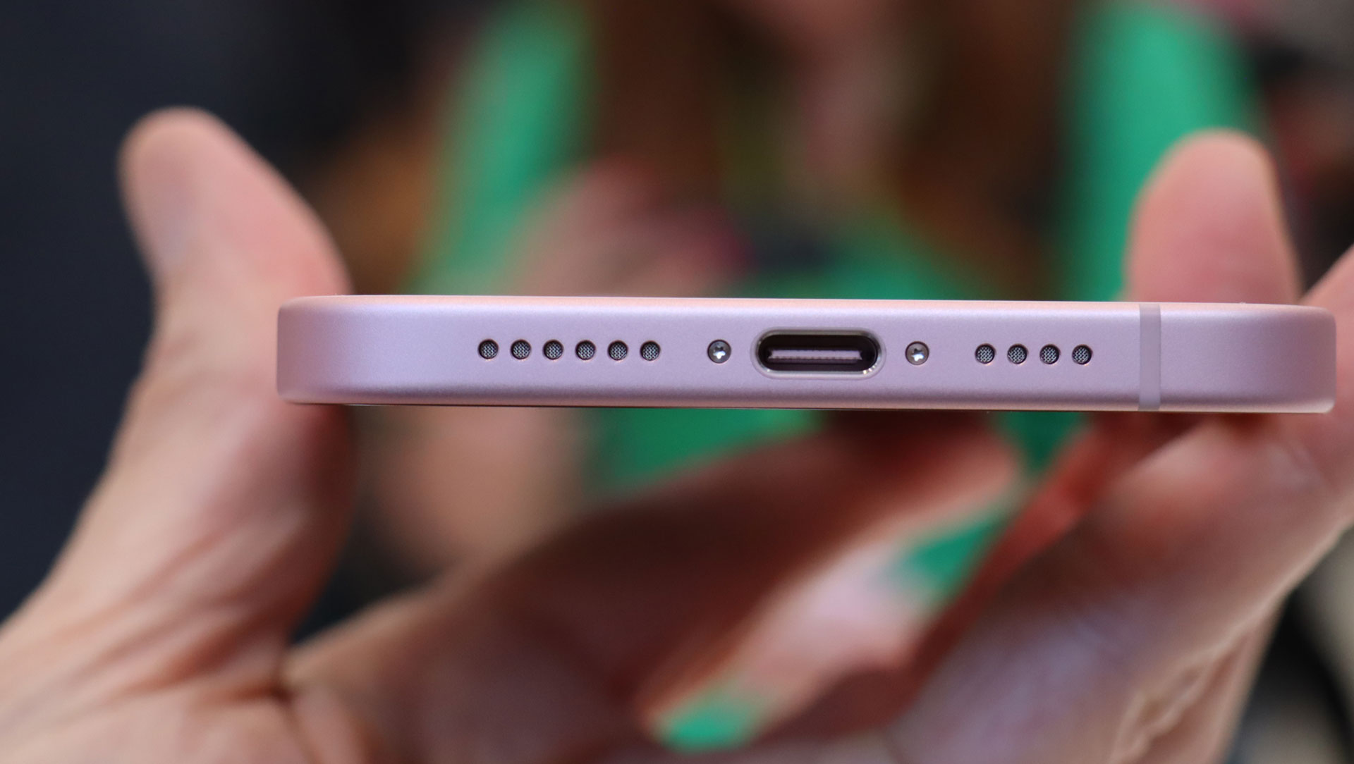 USB-C port on the iPhone 15