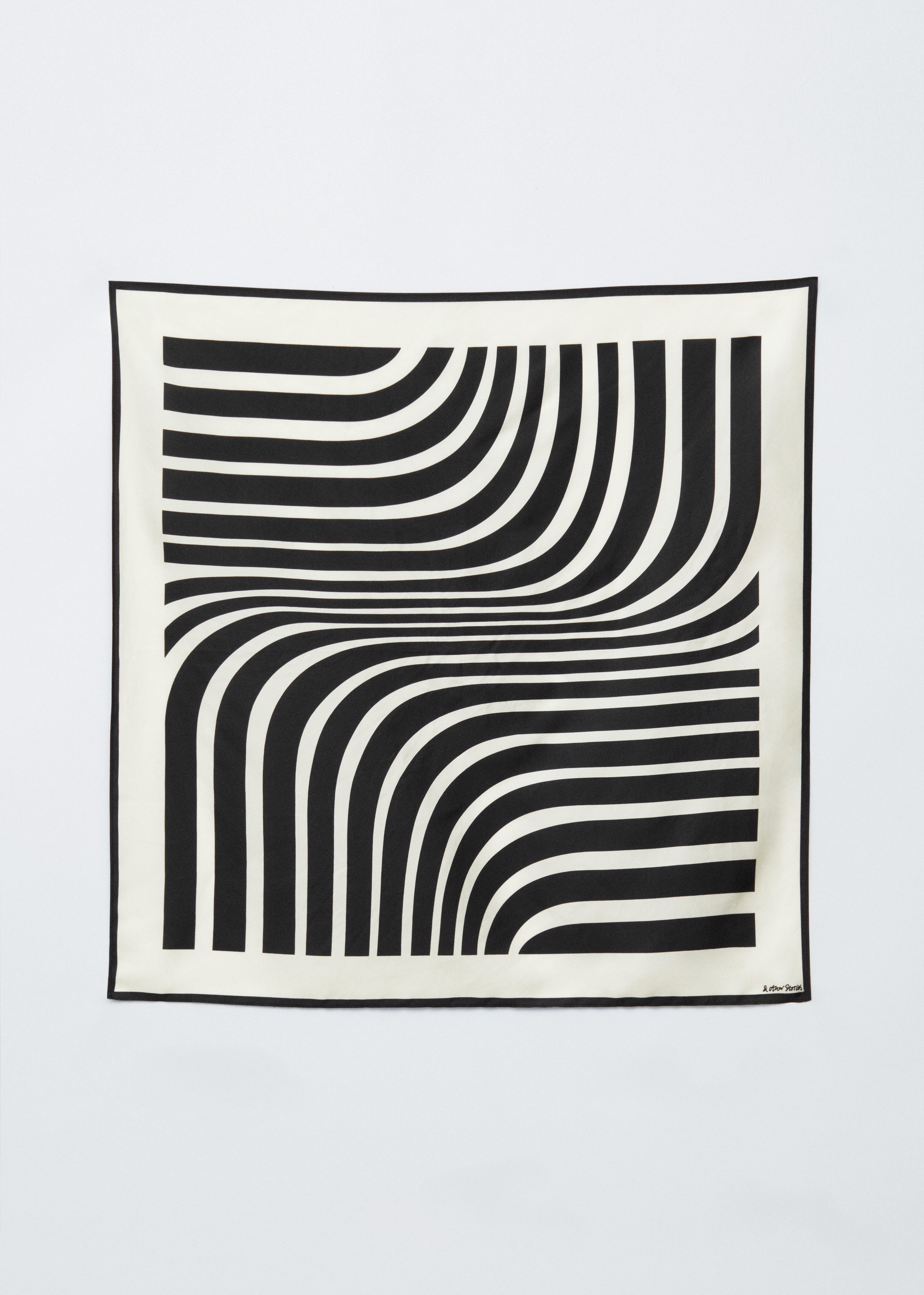 Graphic-Print Square Silk Scarf