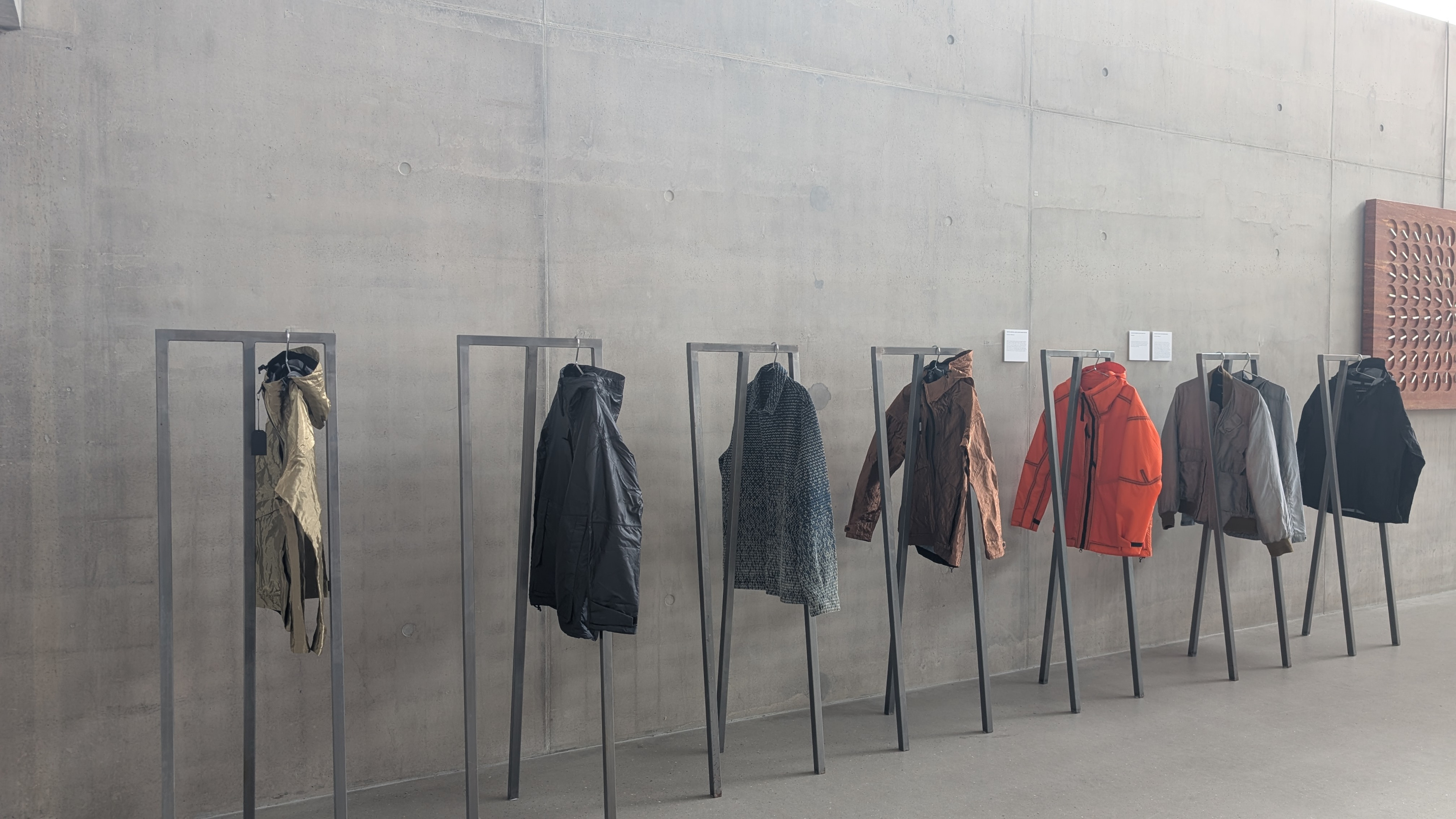 Vollebak's range on displahy at BIG HQ