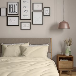 Cream bamboo and cotton M&S bedding