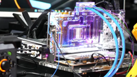 TecLab's liquid-cooled RTX 4090 Super, made from a 3090 Ti PCB and an RTX 4090 with higher-binned GDDR6X VRAM.