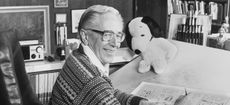 Charles M. Schulz in His Studio