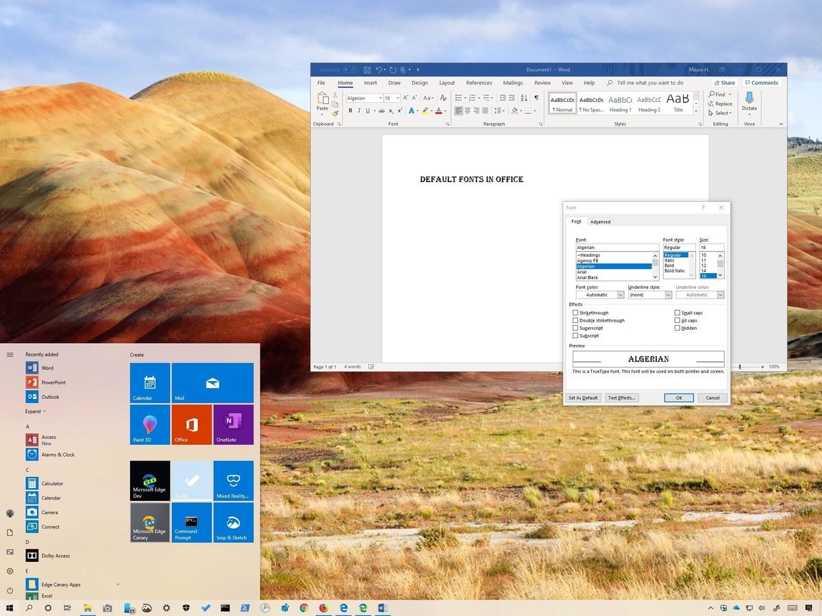 How To Change Default Font Settings In Office Apps | Windows Central
