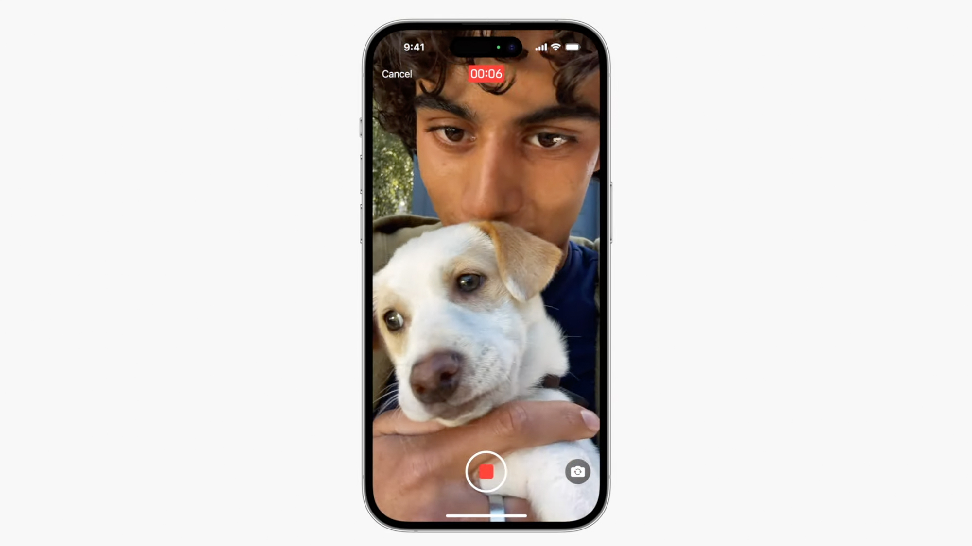 Imagen de prensa de los mensajes FaceTime de iOS 17