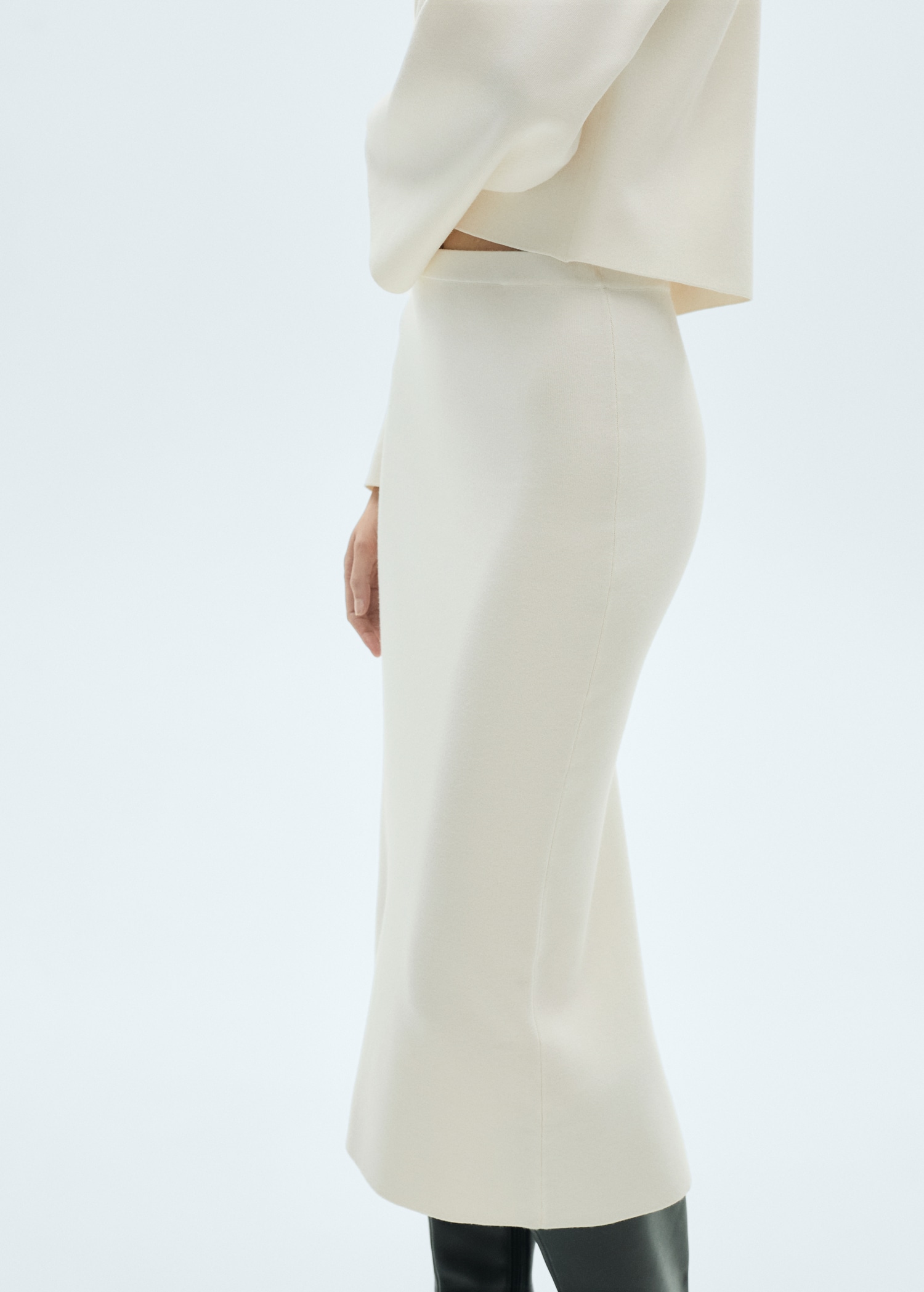Fine Knit Midi Skirt - Women | Mango Usa