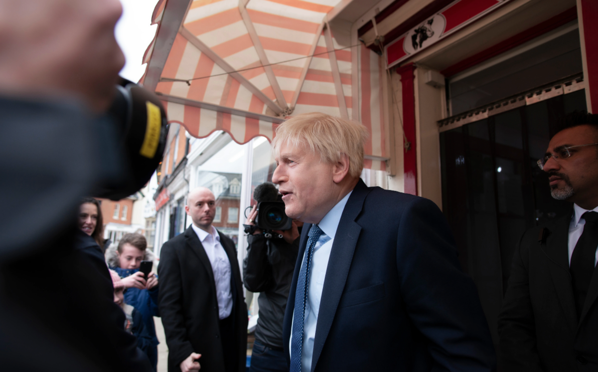 Kenneth Branagh as Boris Johnson in This England