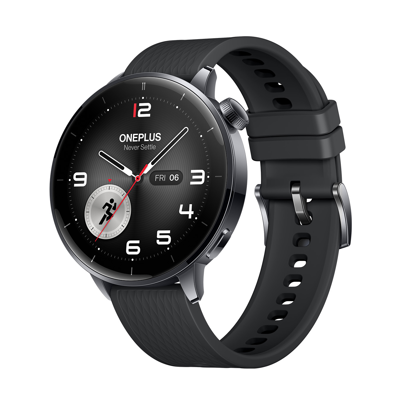 An official product render of the OnePlus Watch 3 43mm black colorway