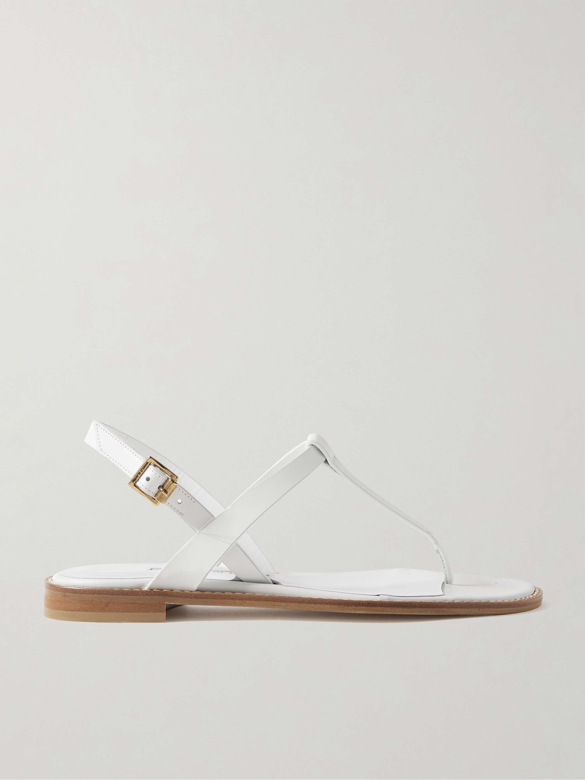 Hata Leather Slingback Sandals